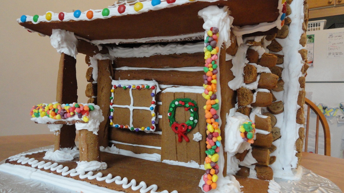 hgtv log cabin gingerbread house template